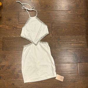 Size small white dress with tags